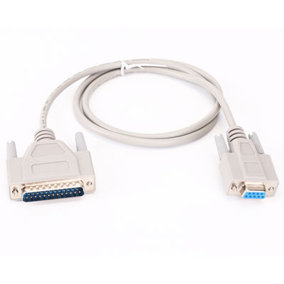 50cm D SUB Cabos 25 Pin Conector Masculino para 9 Pin Female Impressora de extensão de cabo de dados