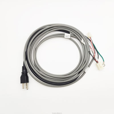 Armadilhas de fio de automóvel de PVC personalizadas Cabos de alimentação elétrica com montagem de cabo de enchufe de ponta