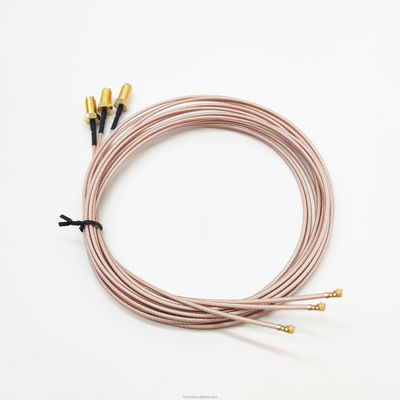 Cabos RF personalizados coaxial SMA Feminino para Ipex4 Gen4 Mhf4 Assemblagem de cabo RG178