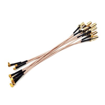 SMA para MMCX Cabos coaxial RF de ângulo reto SMA Cabos IPEX femininos RG178