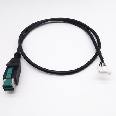 Impressora de equipamento POS 12V 24V Conector USB macho JST