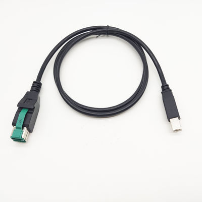 Comprimento do logotipo personalizado 12V 24V PoweredUSB Cable For POS Equipment Printer