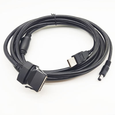 2m 12V 24V cabo de impressora USB 8P conector para equipamento de ponto de venda DC