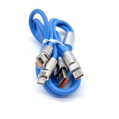 USB 3 em 1 Cable de carregamento de dados 3A 5A Carregamento rápido